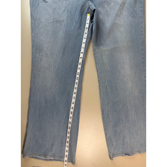 VTG Y2K Zana Di Women’s Wide Leg Jeans Plus Size 24 Belted NWT Baggy Boho Skater - Picture 9 of 16